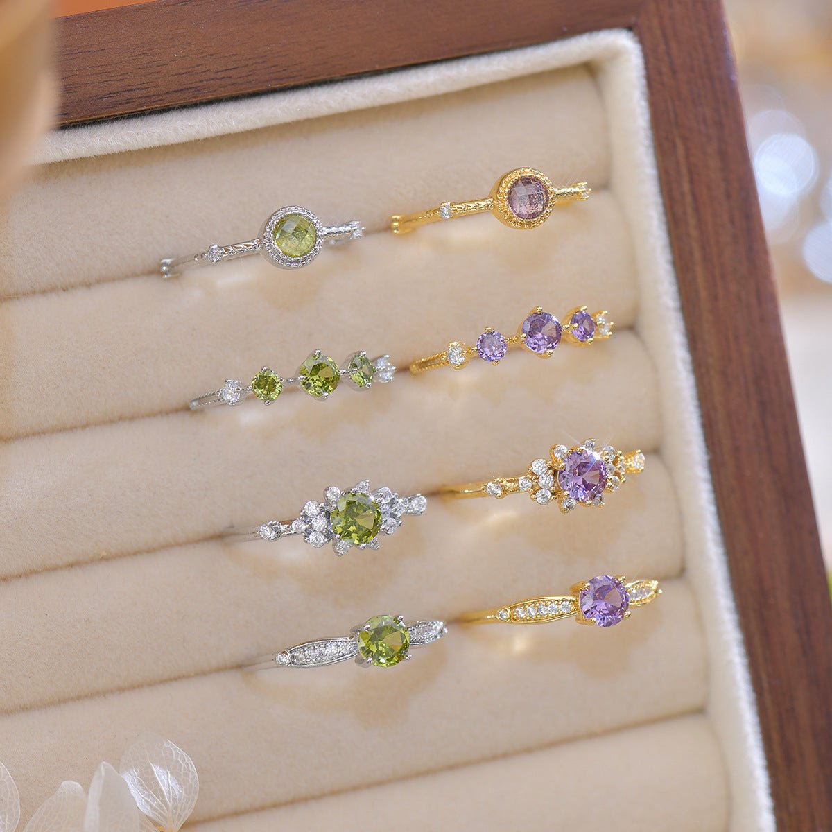 Violet Trilogy Ring - Gold - Plated - Abbott Atelier