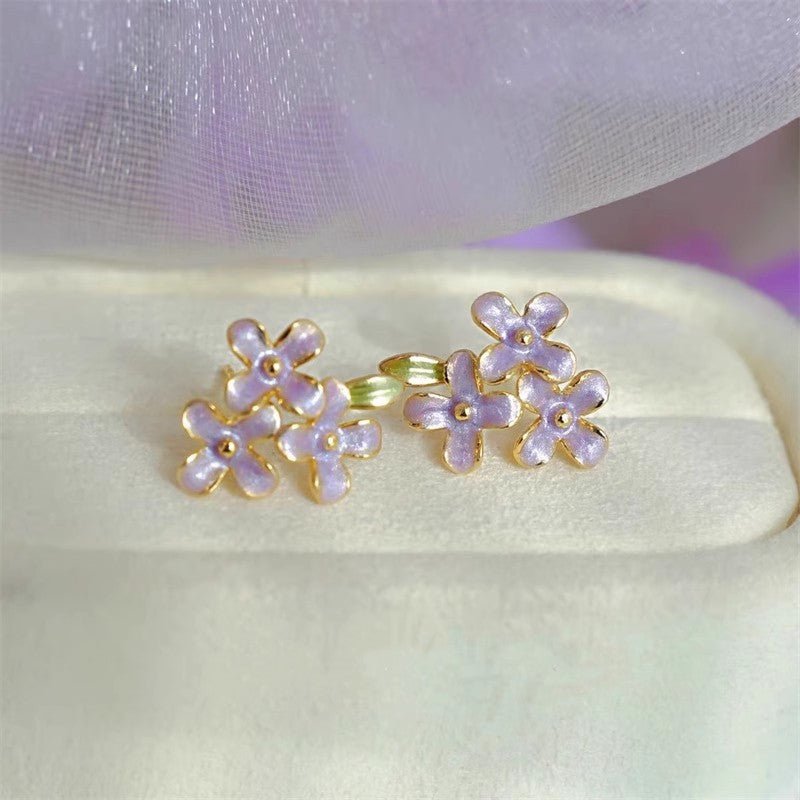 Wisteria Blossom Earrings - Gold Plated - Abbott Atelier