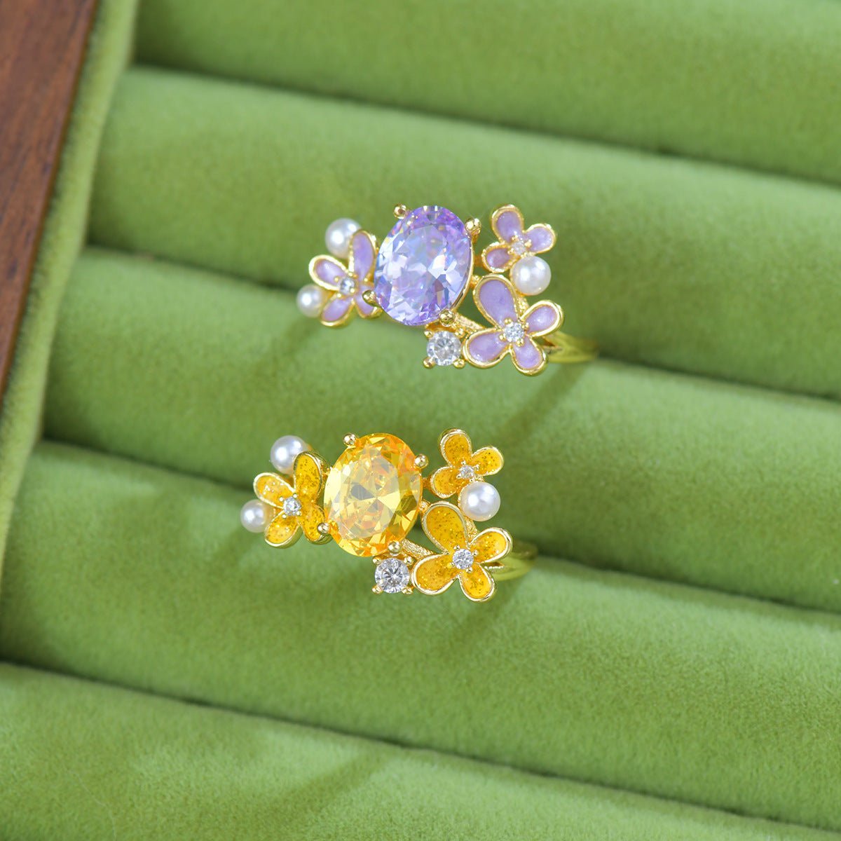 Wisteria Blossom Ring - Gold - Plated - Abbott Atelier