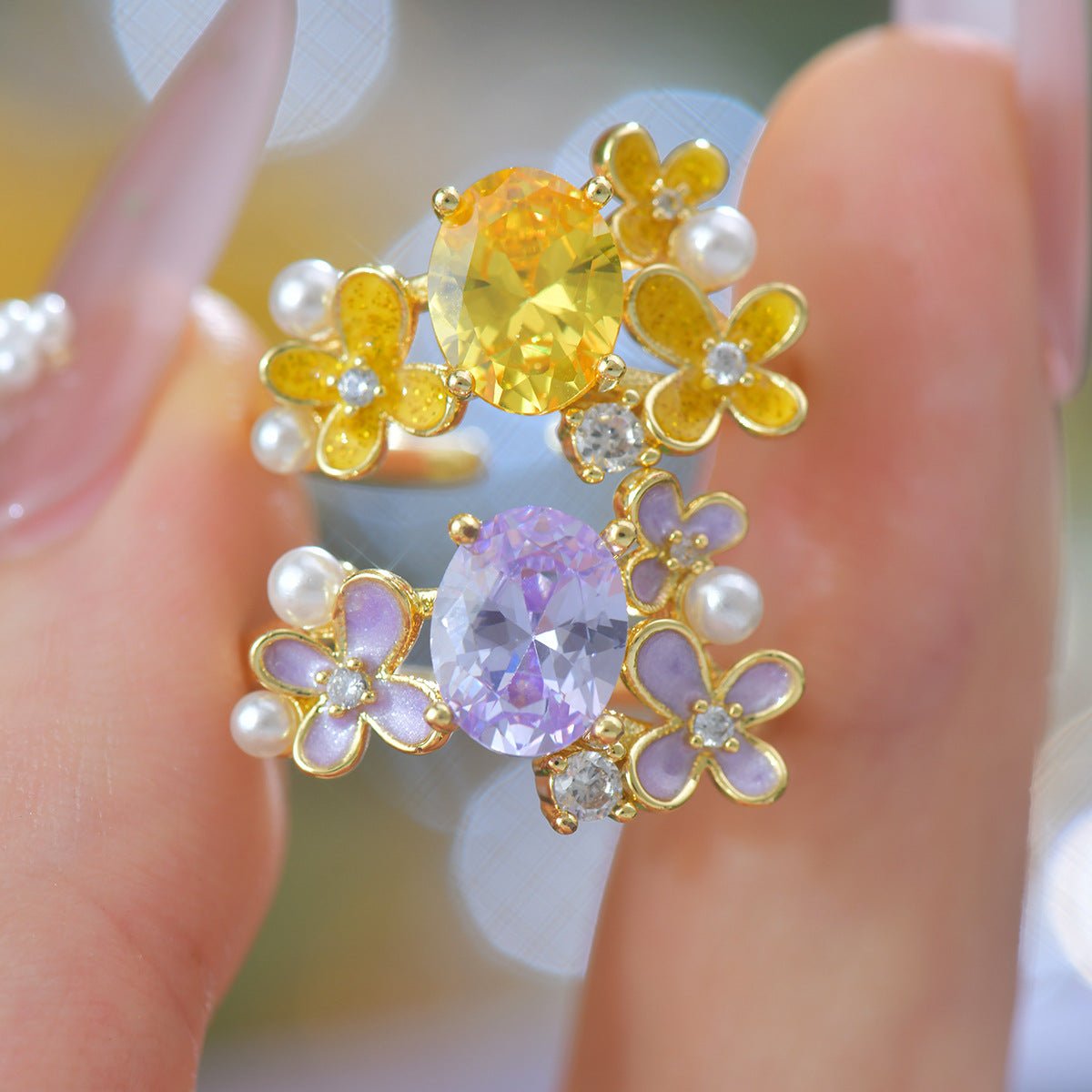 Wisteria Blossom Ring - Gold - Plated - Abbott Atelier