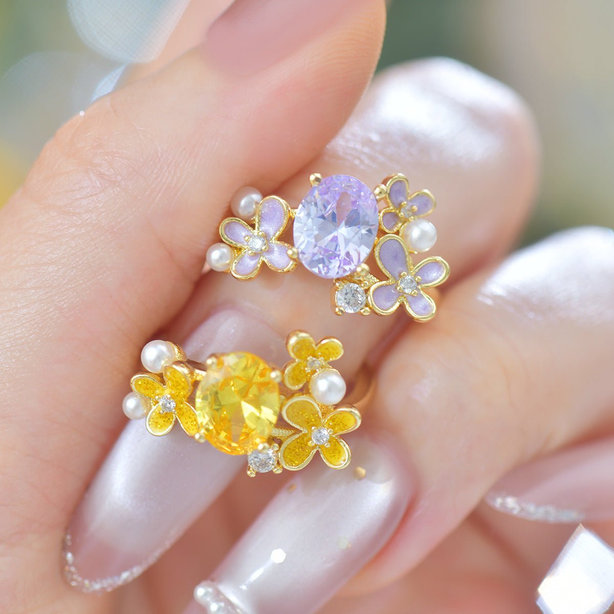 Wisteria Blossom Ring - Gold - Plated - Abbott Atelier