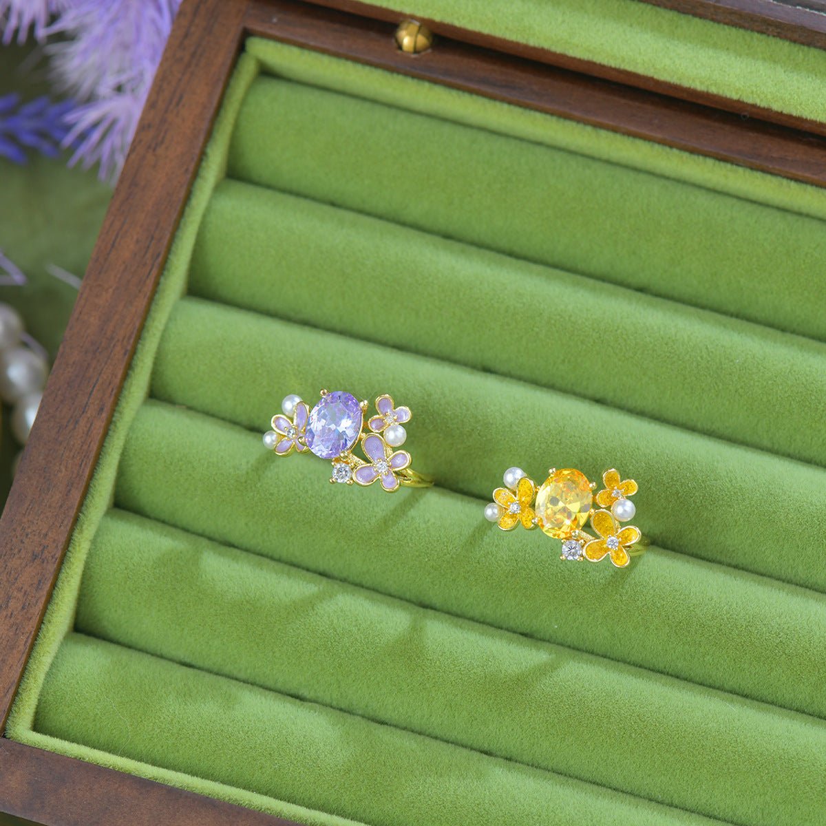 Wisteria Blossom Ring - Gold - Plated - Abbott Atelier