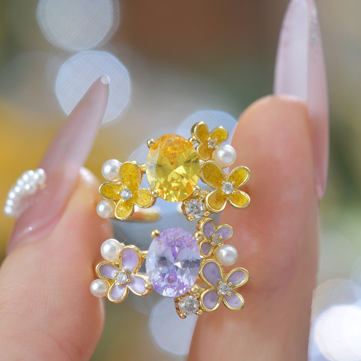 Wisteria Blossom Ring - Gold - Plated - Abbott Atelier