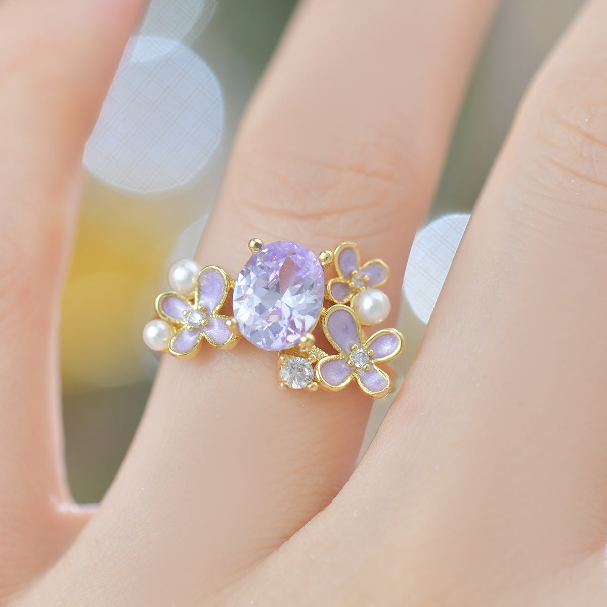 Wisteria Blossom Ring - Gold - Plated - Abbott Atelier