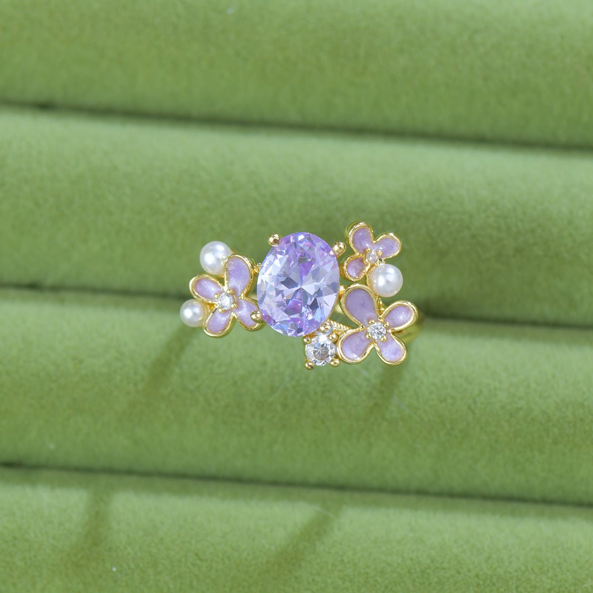 Wisteria Blossom Ring - Gold - Plated - Abbott Atelier