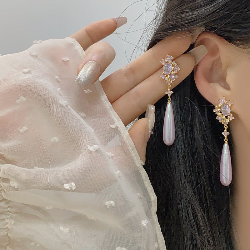 Wisteria Drop Earrings - Gold Plated - Abbott Atelier