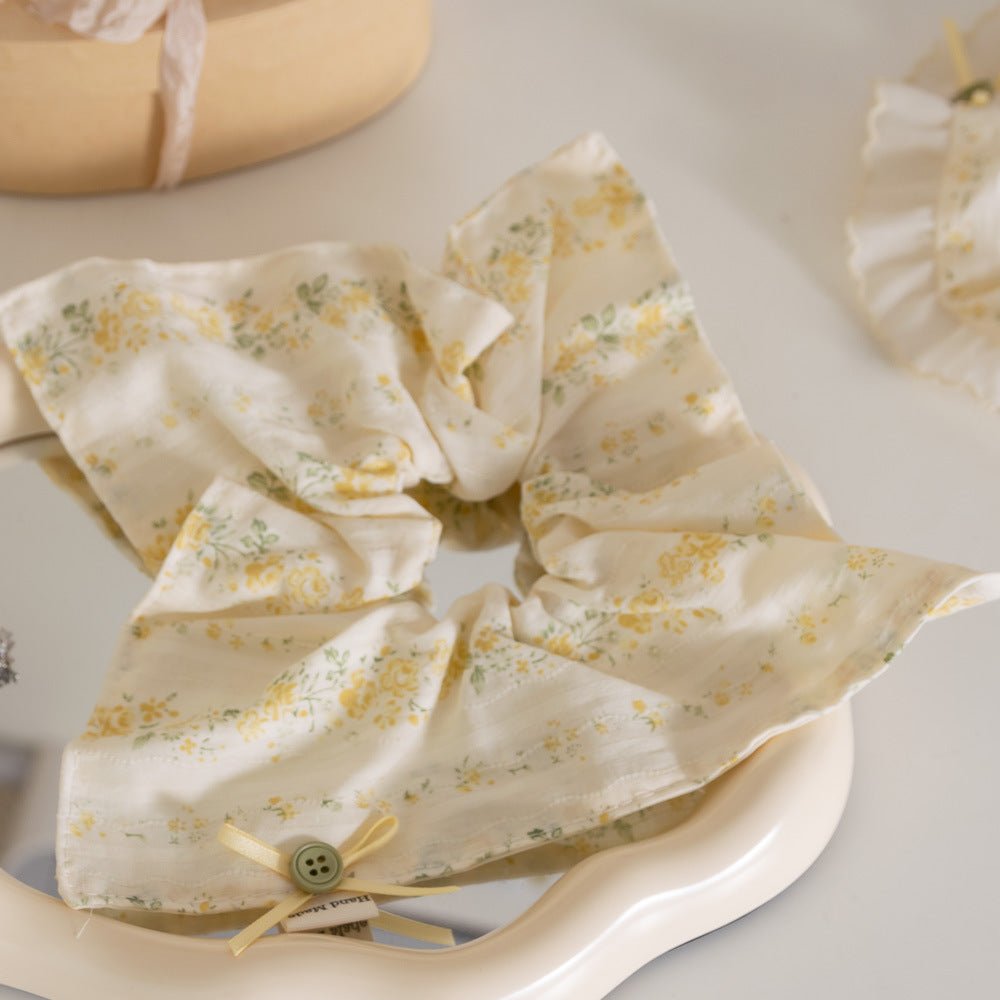 Yellowbell Square Scrunchie - For Hair - Abbott Atelier