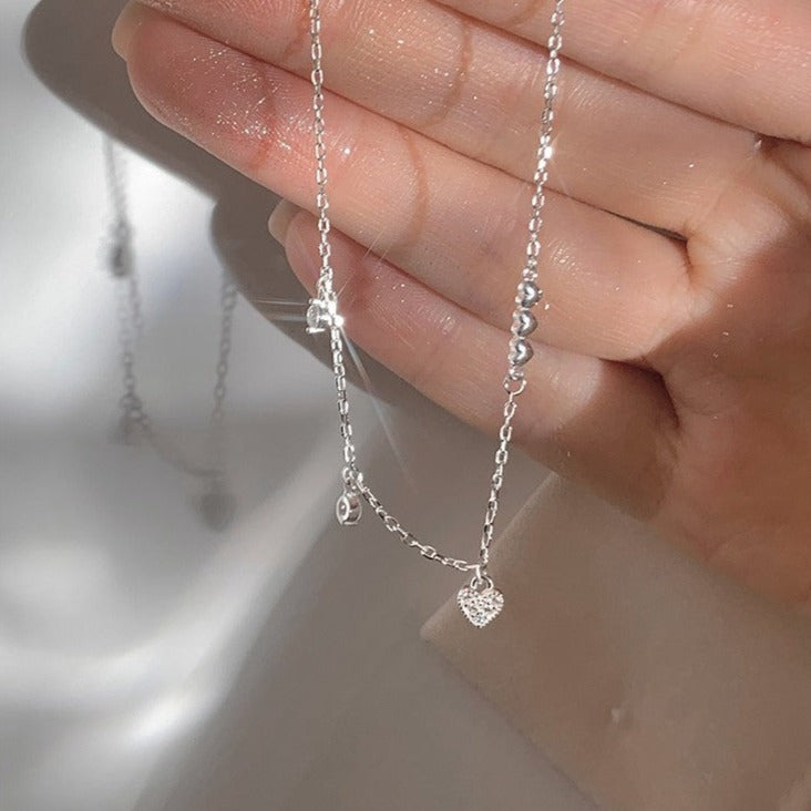 Silver Heart Bracelet (Solid Silver)