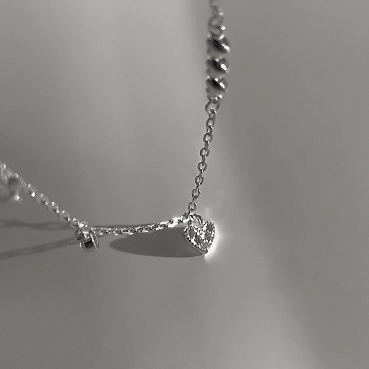 Silver Heart Bracelet (Solid Silver)