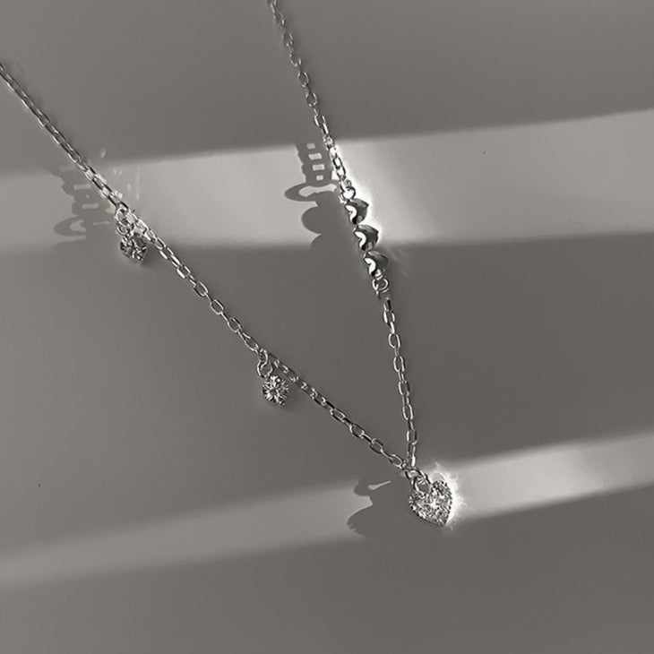 Silver Heart Bracelet (Solid Silver)