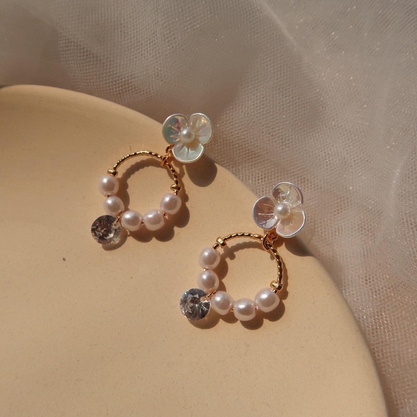 Chrome Flower Earrings 025 - Abbott Atelier