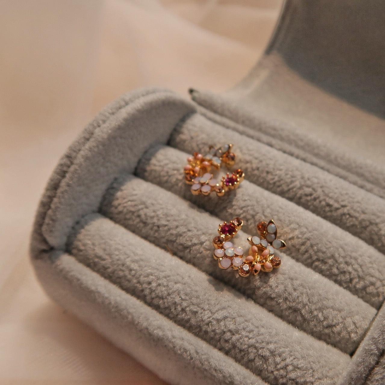 Flower & Butterfly Stud Earrings 050 - Abbott Atelier