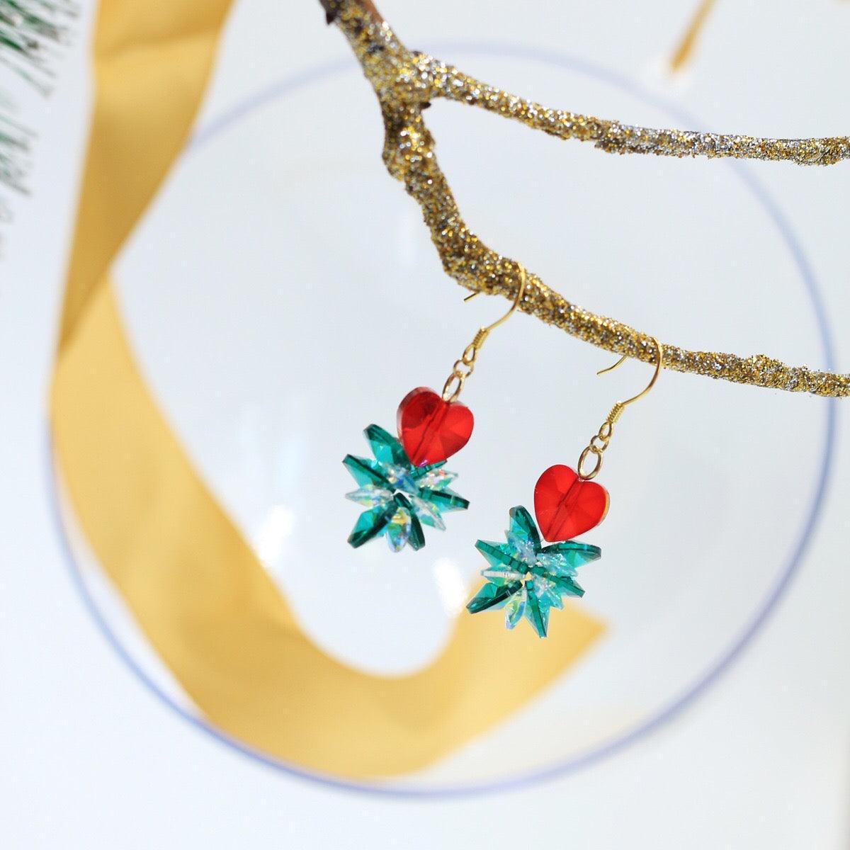 Snowflake & Heart Earring 070 - Abbott Atelier