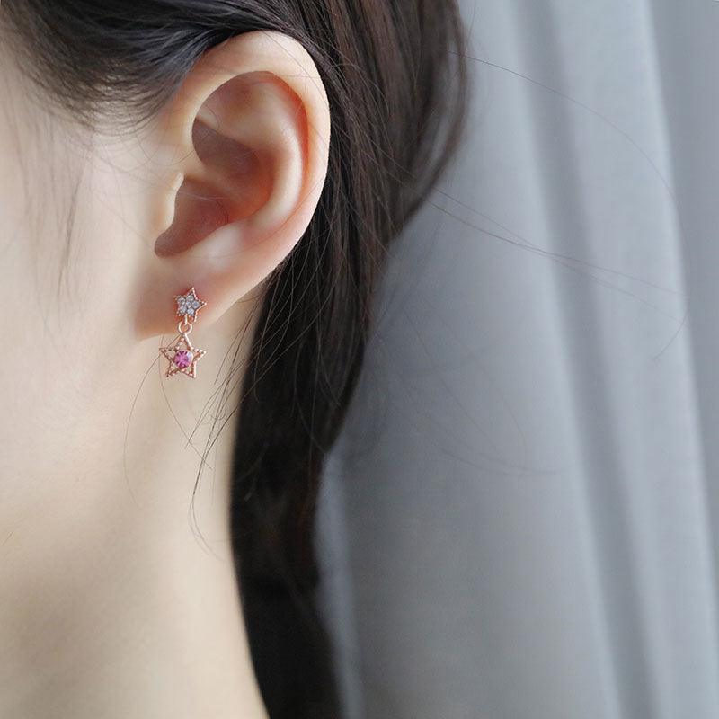 Star & Moon Asymmetrical Earrings 218 - Abbott Atelier