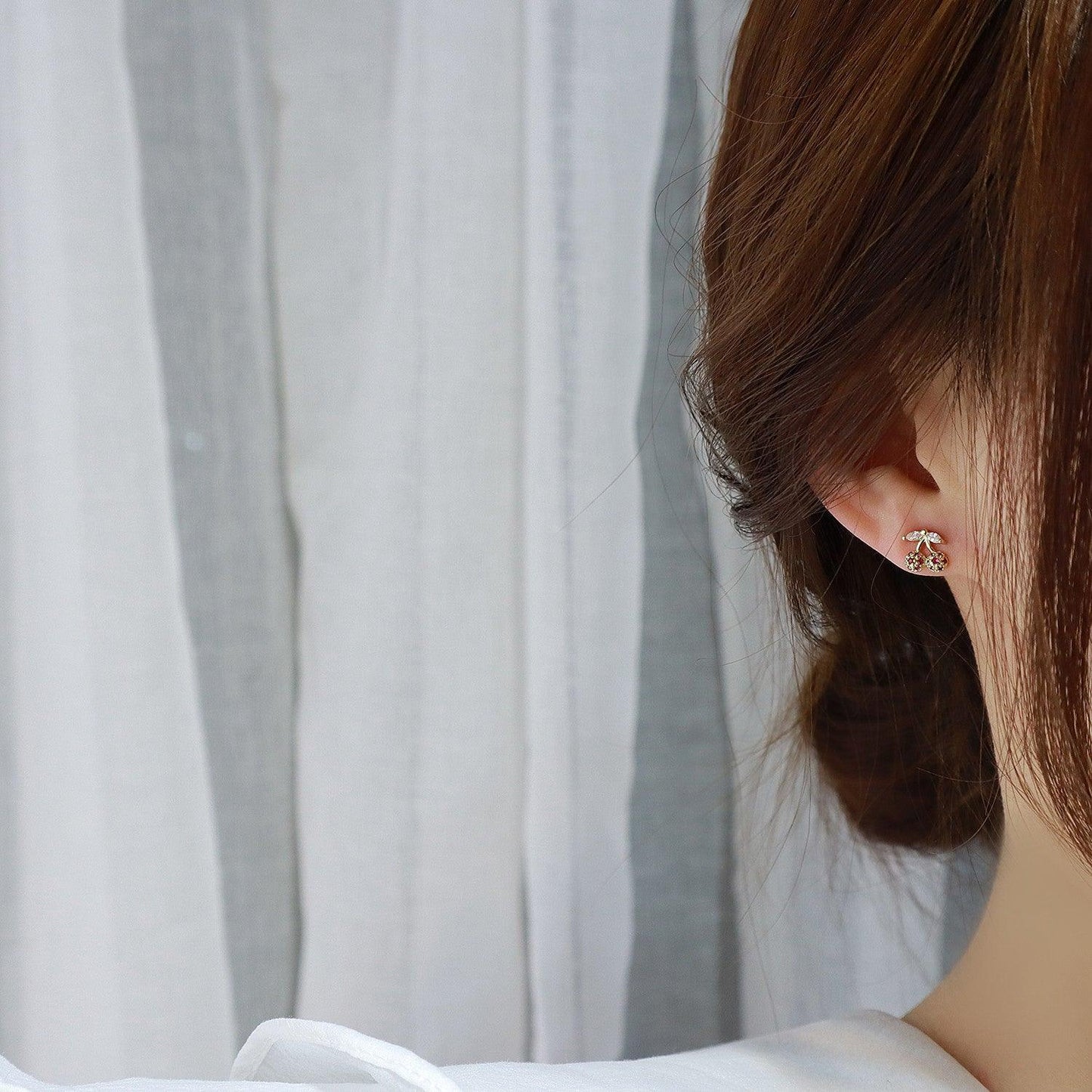 Cherry Stud Earrings 267 - Abbott Atelier