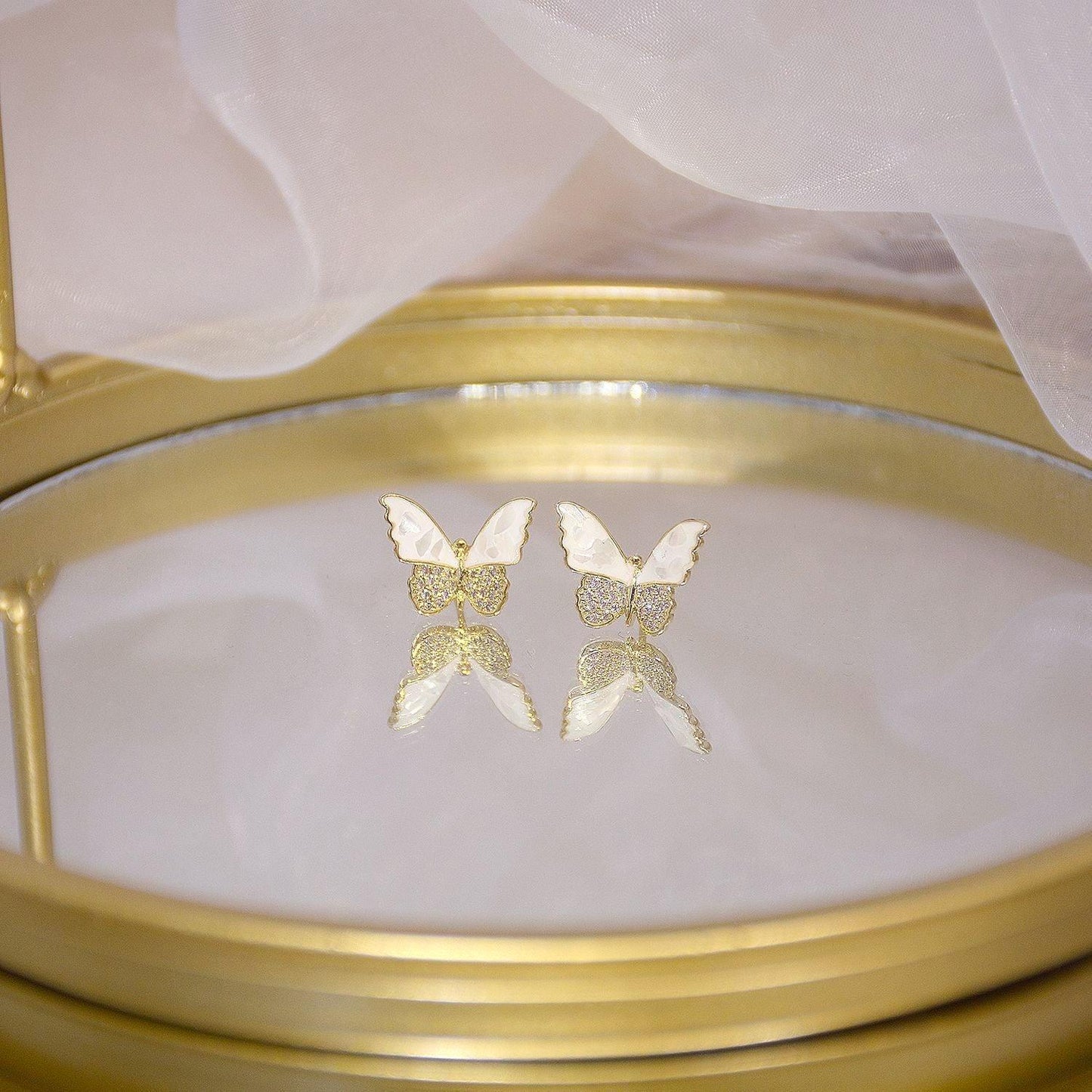 Butterfly Stud Earrings - Abbott Atelier