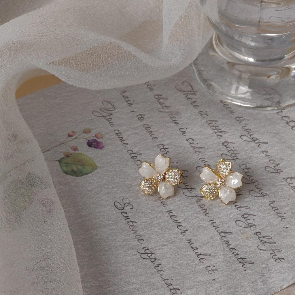 Cherry Blossom Stud Earrings - Abbott Atelier