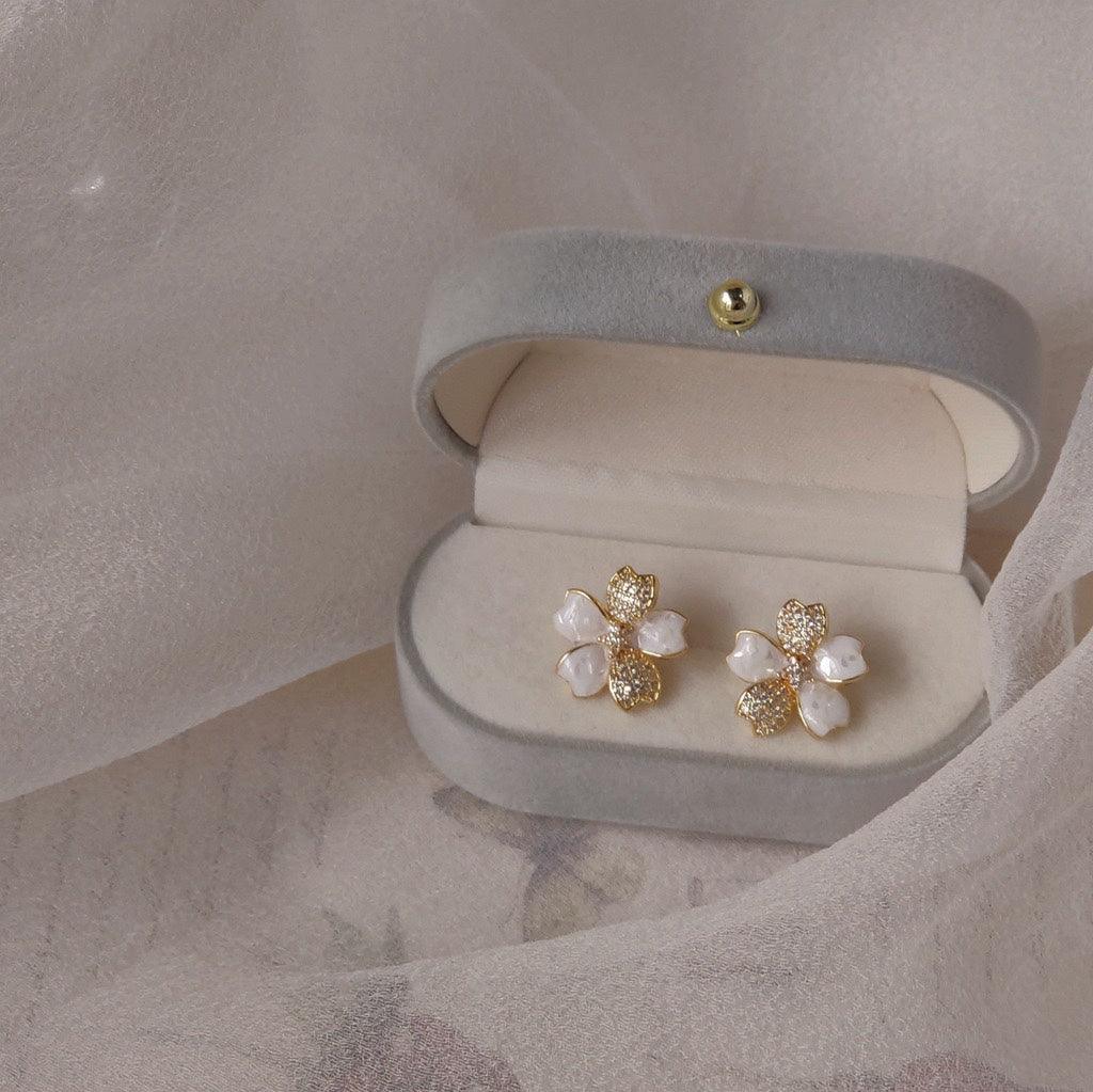 Cherry Blossom Stud Earrings - Abbott Atelier