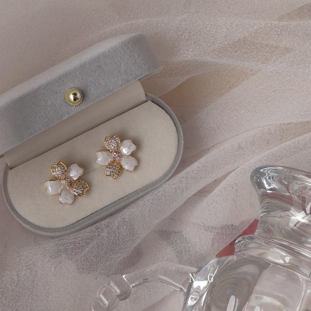 Cherry Blossom Stud Earrings - Abbott Atelier