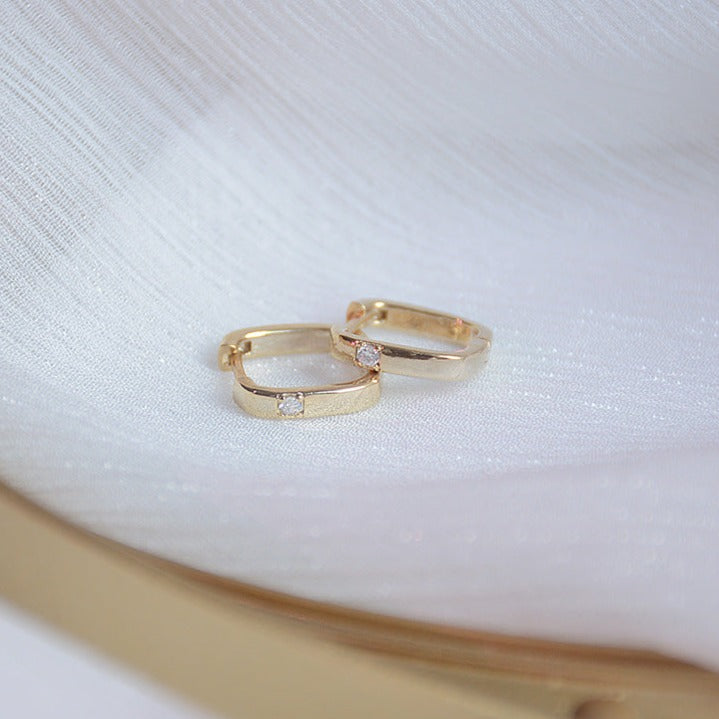 9 to 5 Hoop Earrings - Nora