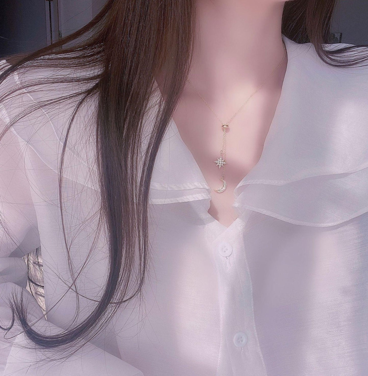 Moon & Star Necklace - Abbott Atelier