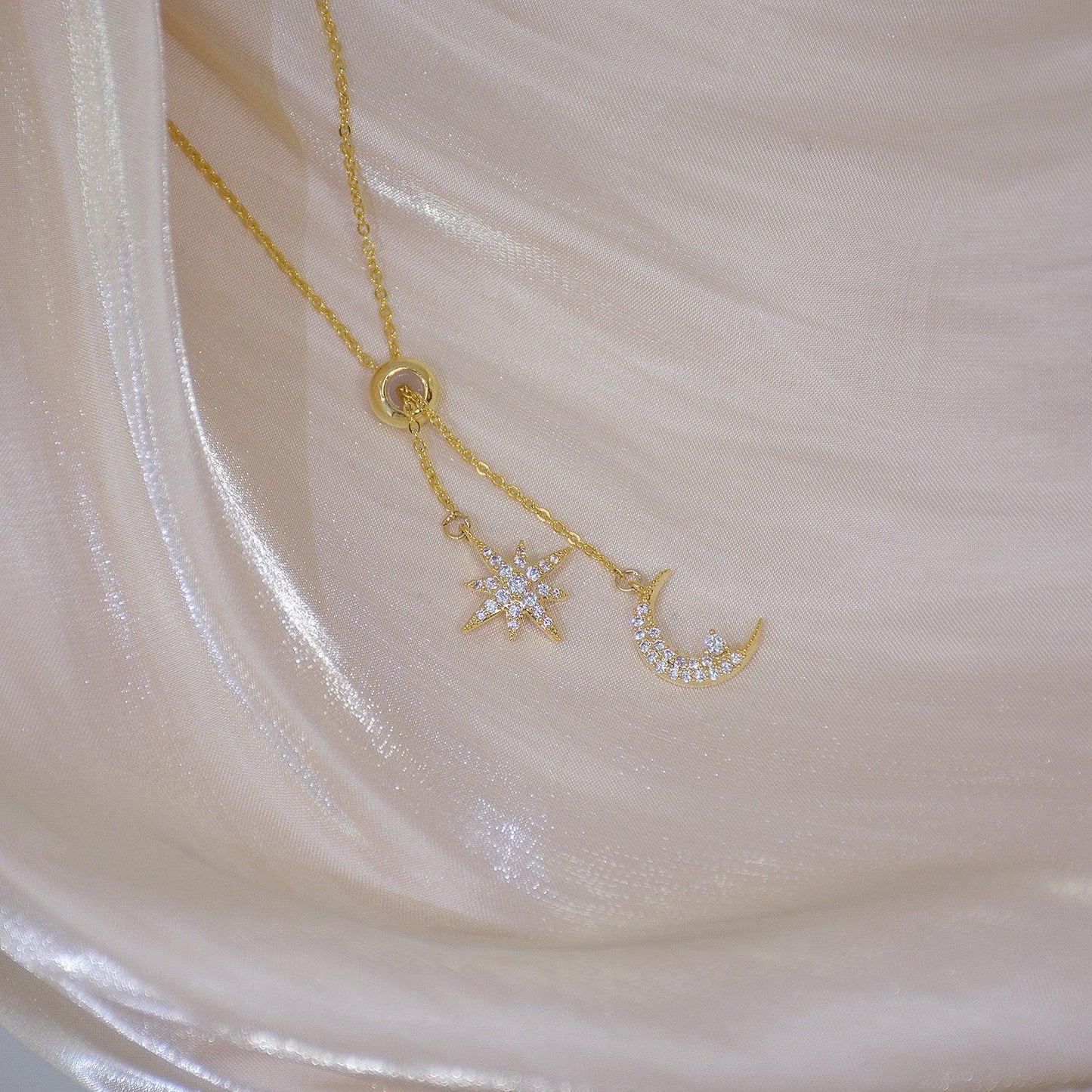 Moon & Star Necklace - Abbott Atelier