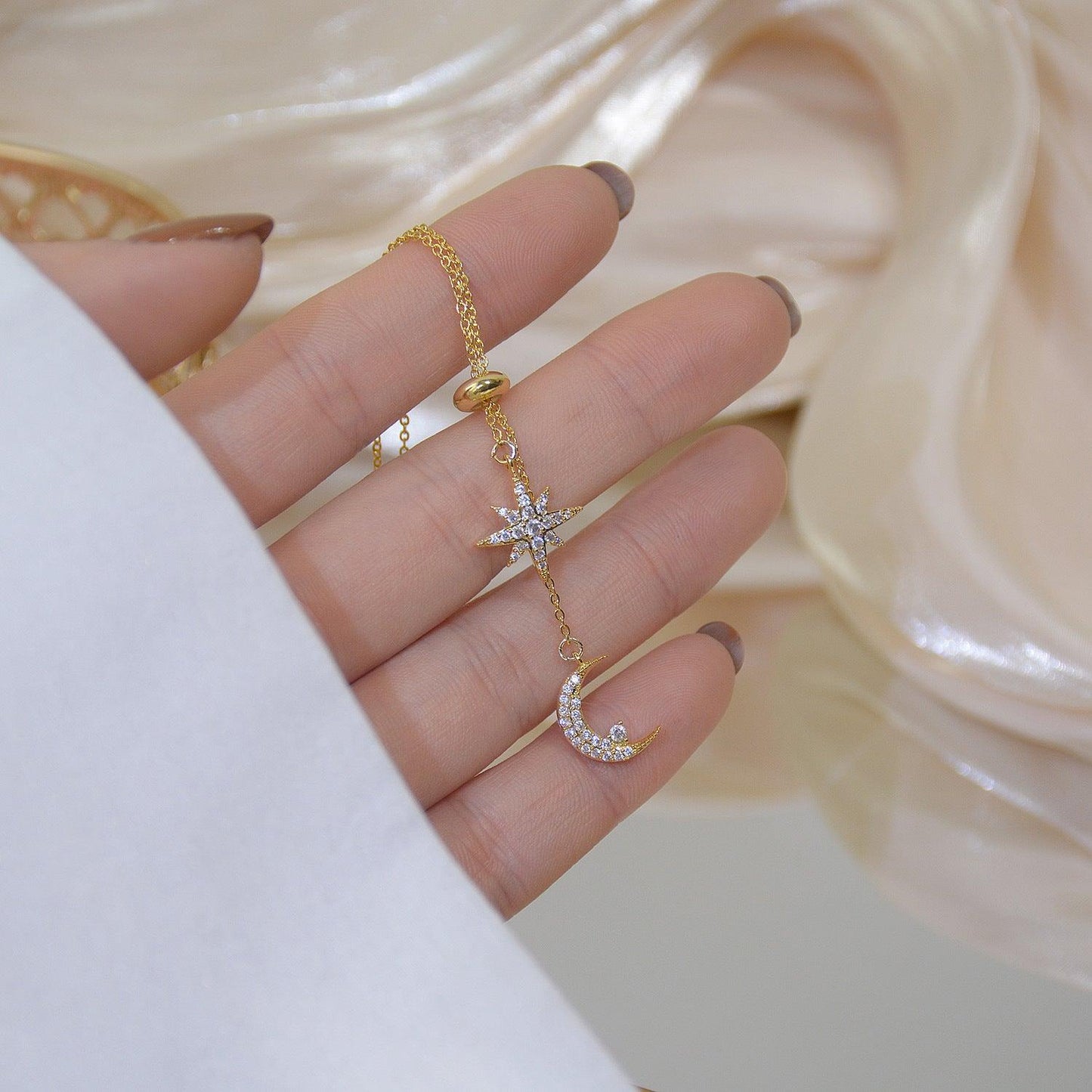 Moon & Star Necklace - Abbott Atelier