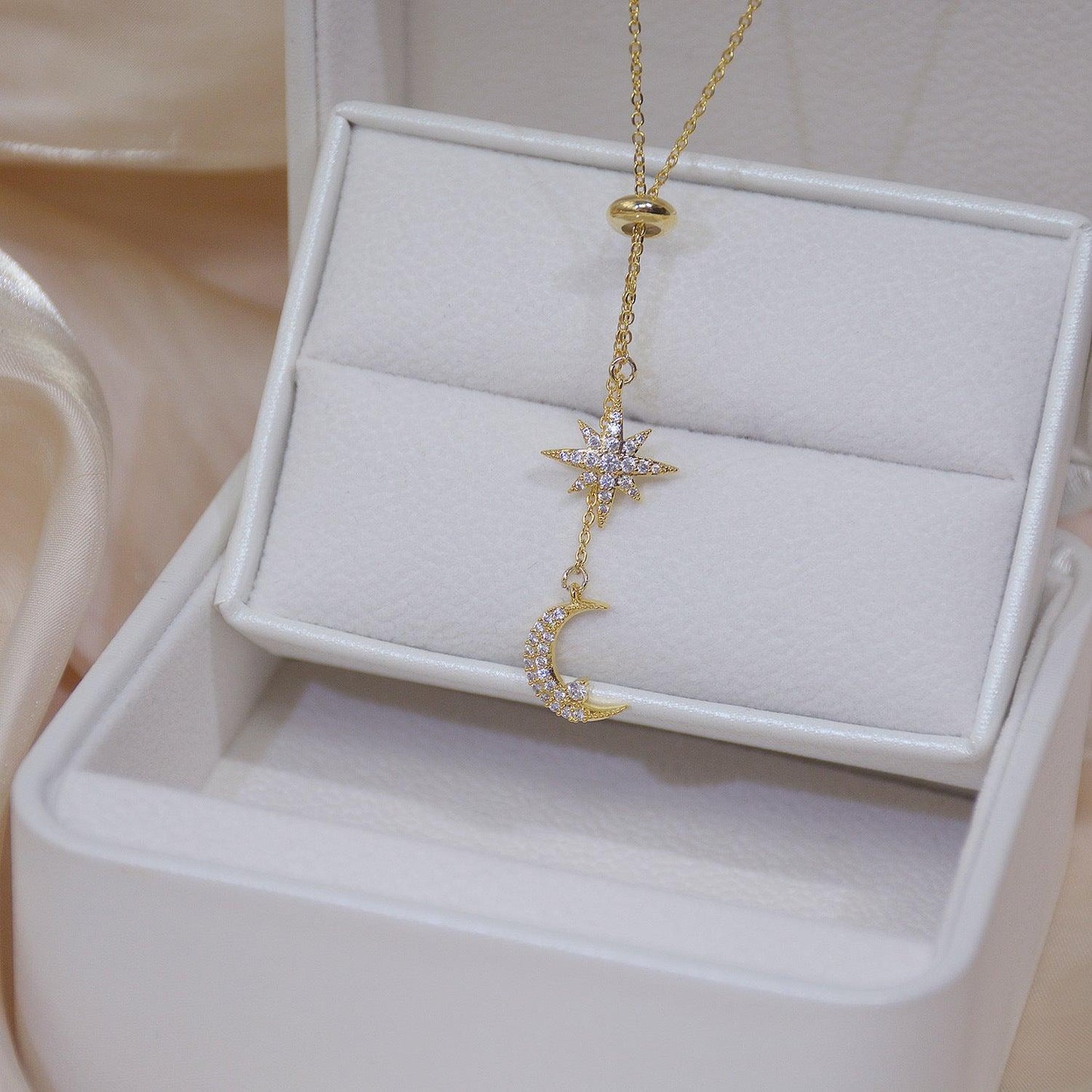 Moon & Star Necklace - Abbott Atelier