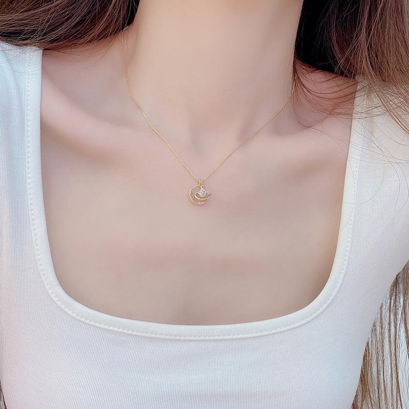 Moon & Star Necklace - Abbott Atelier