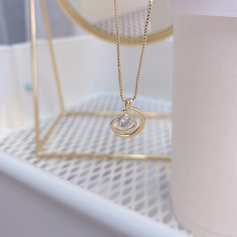 Moon & Star Necklace - Abbott Atelier
