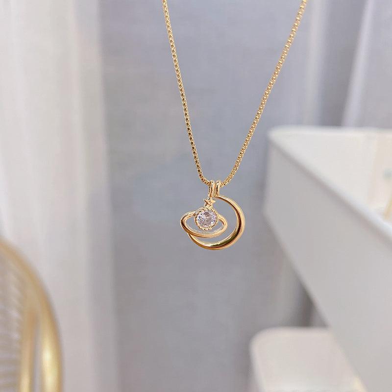 Moon & Star Necklace - Abbott Atelier