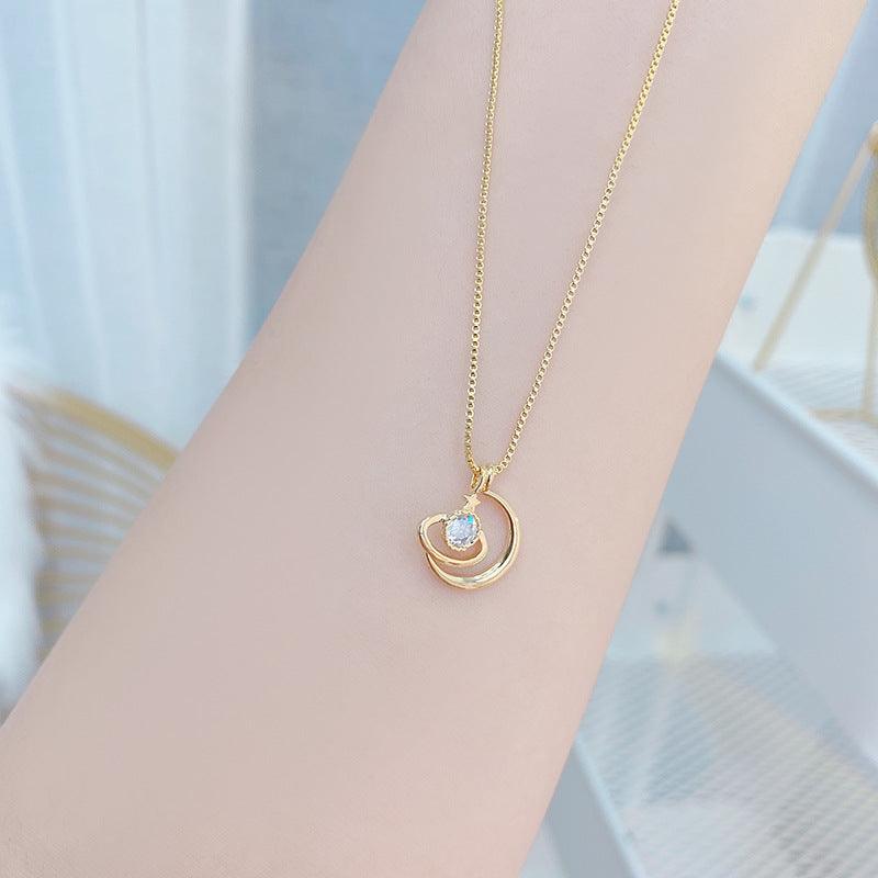 Moon & Star Necklace - Abbott Atelier