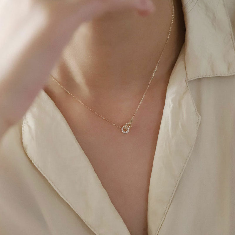 Love Link Necklace (Solid Silver)