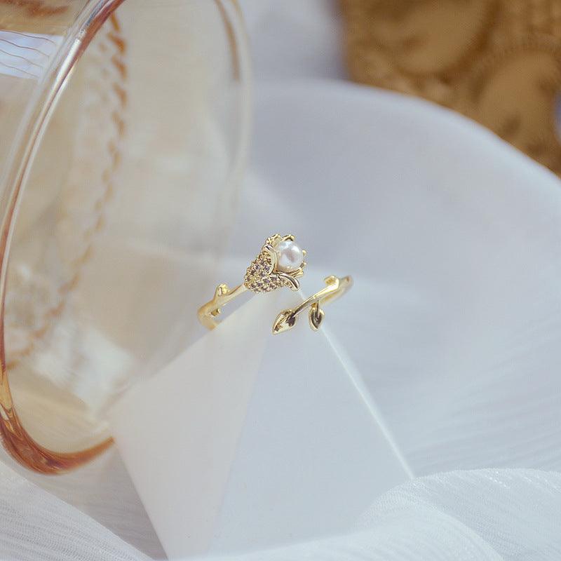 Gold Rose Ring - Abbott Atelier