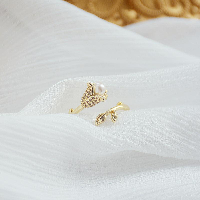 Gold Rose Ring - Abbott Atelier