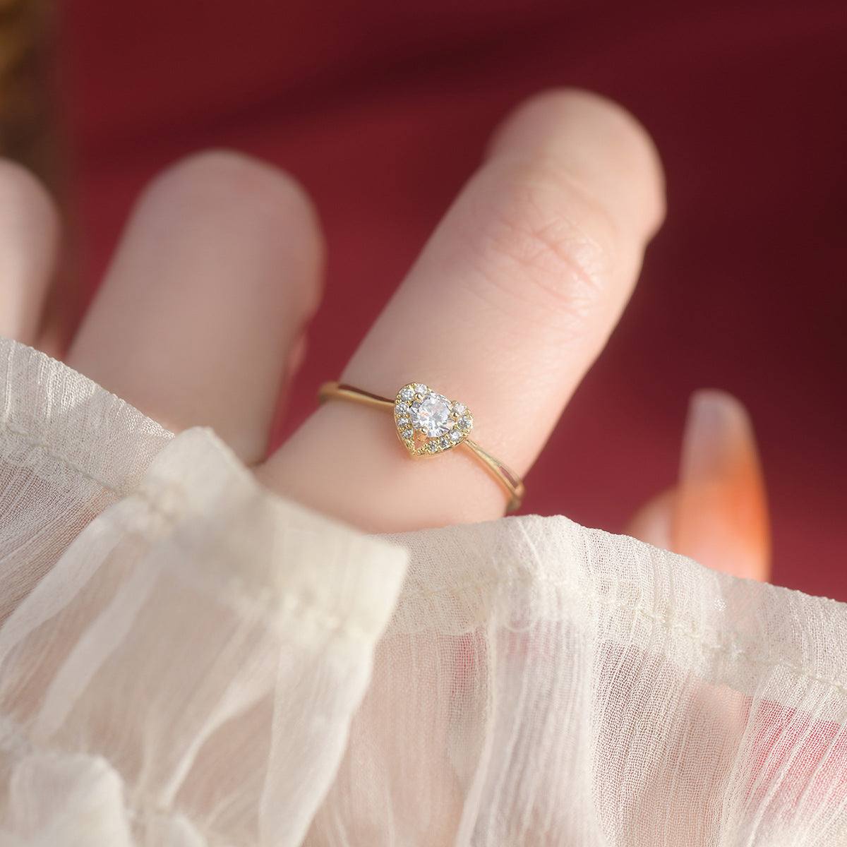 Diamond Heart Ring