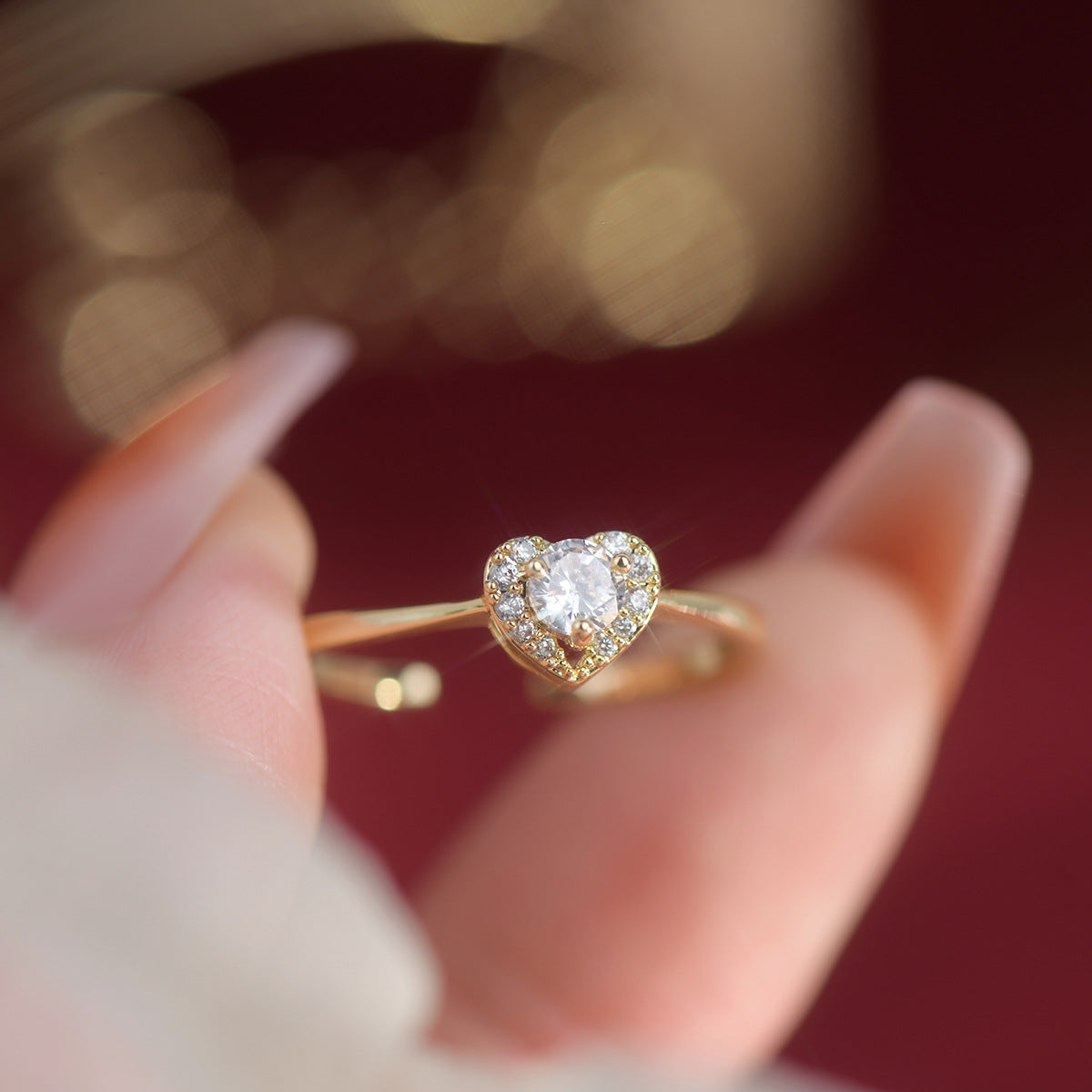 Diamond Heart Ring