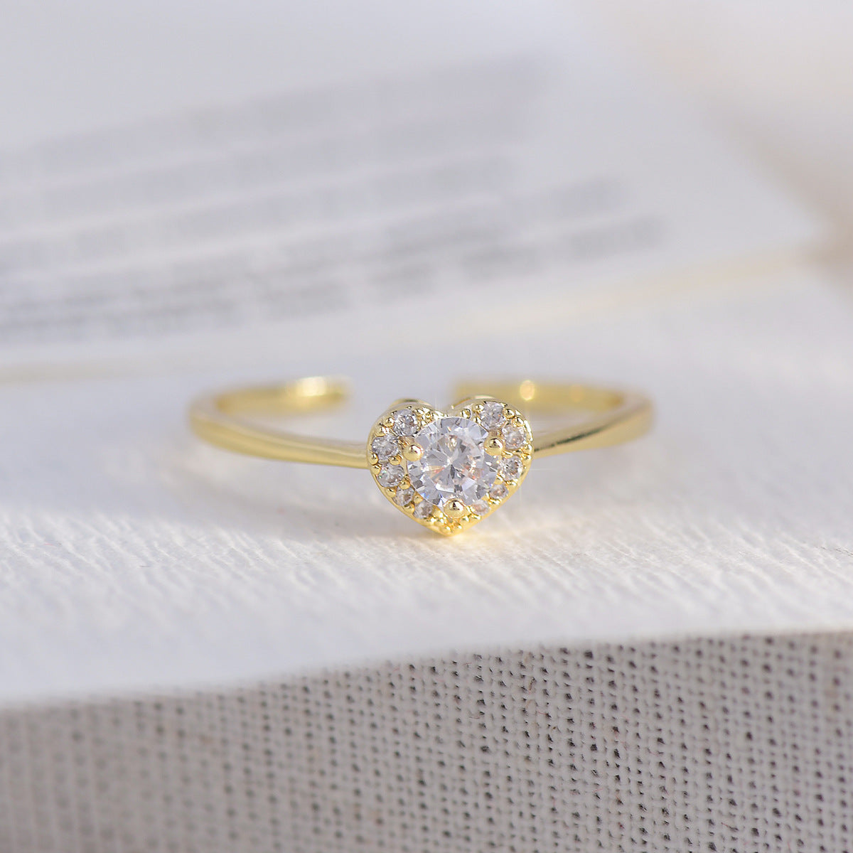 Diamond Heart Ring