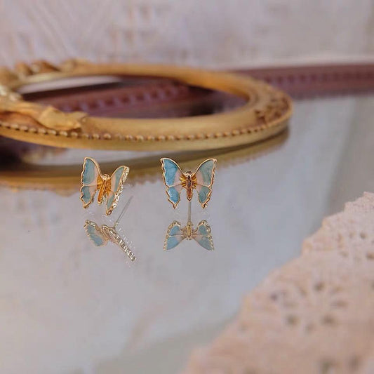 Butterfly Stud Earrings - Hypoallergenic - Abbott Atelier