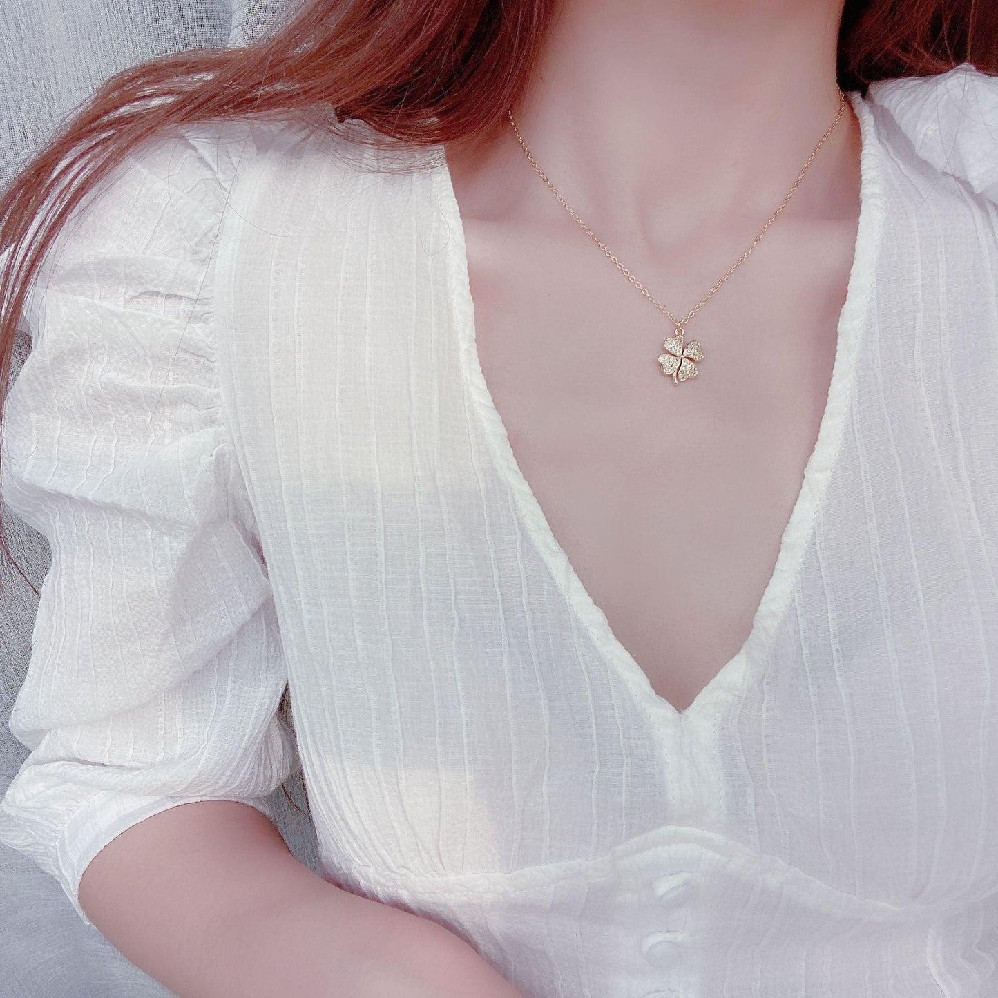 Lucky Clover Necklace - Gold - Plated - Abbott Atelier