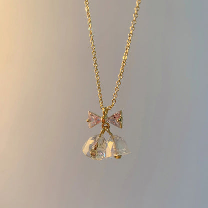 Bow and Bells Necklace