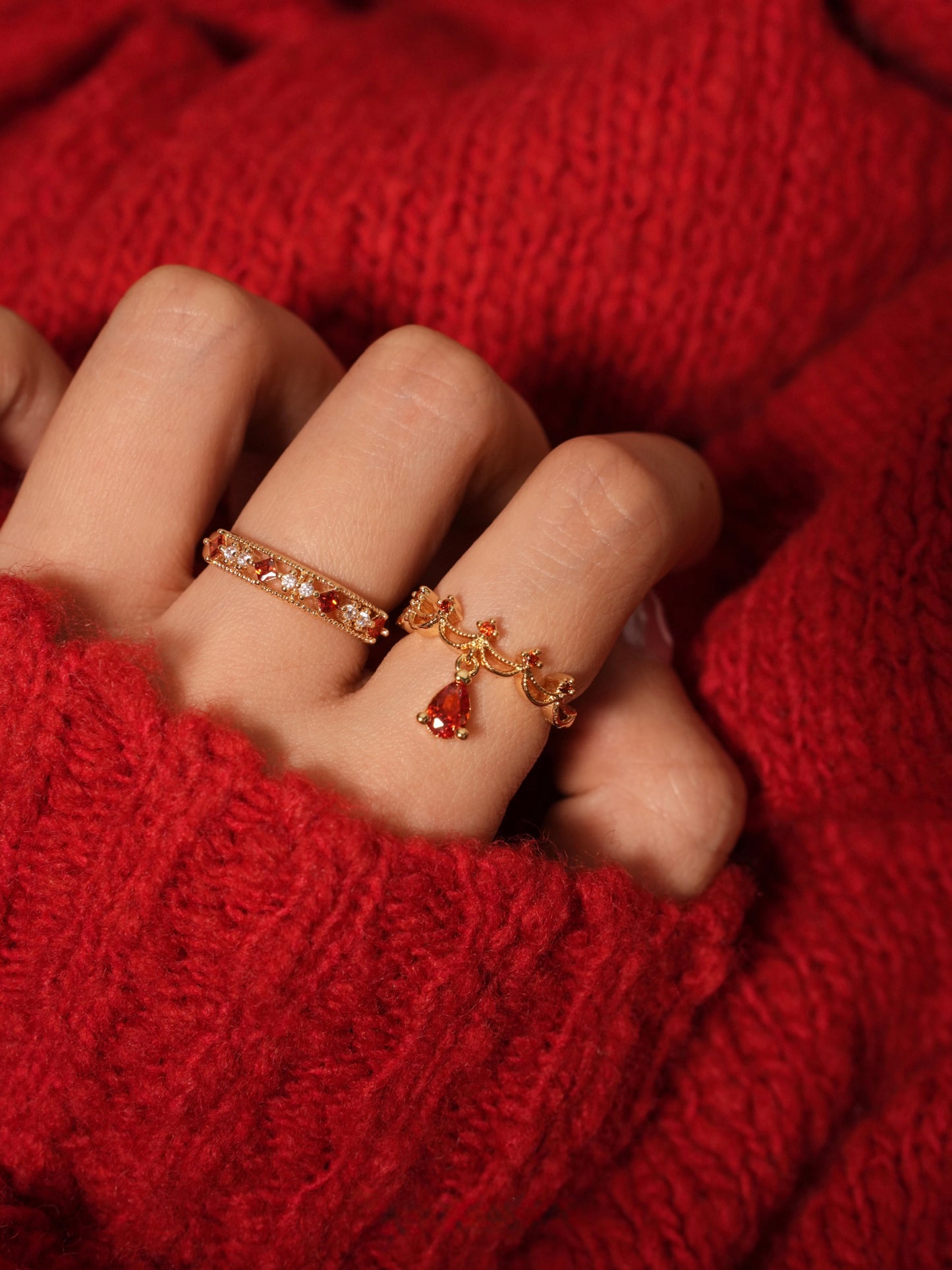 Scarlet Coronette Ring