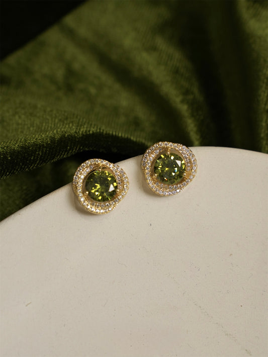 Ivana Peridot Stud Earrings