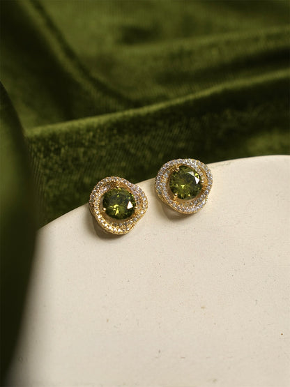 Ivana Peridot Stud Earrings
