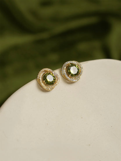 Ivana Peridot Stud Earrings
