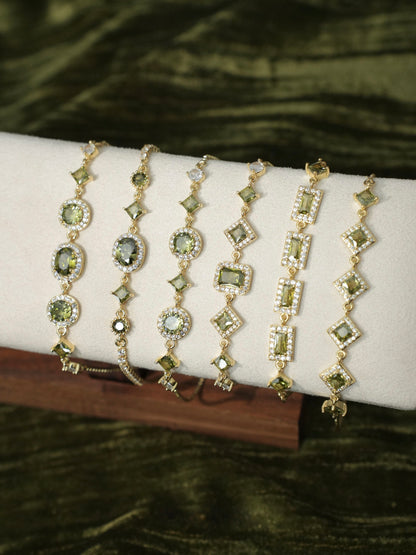 Ophelia Bracelet in Green