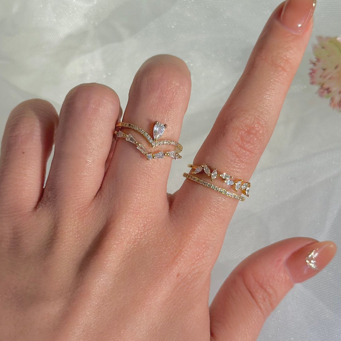 [Sample Sale] Baroque Ring Set - Lucille