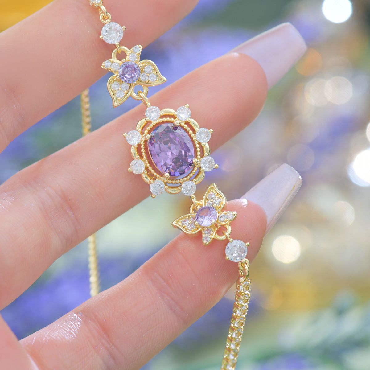 Violet Flutter Bracelet