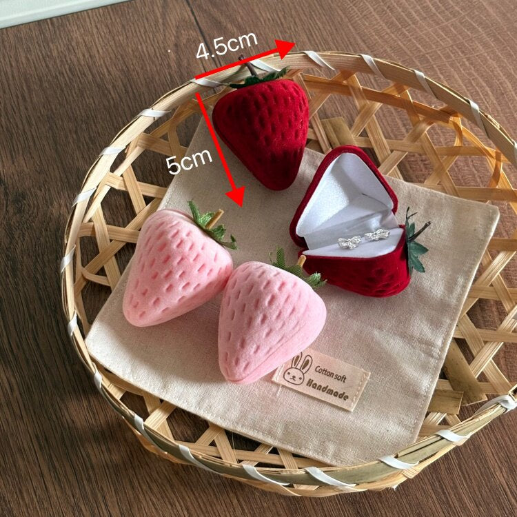 Strawberry Jewelry Box in Pink