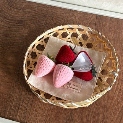 Strawberry Jewelry Box in Red